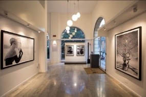 Spazio espositivo con vetrine in zona 5vie