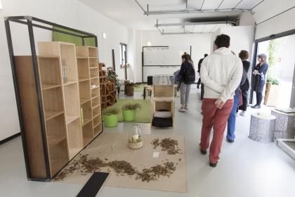 Showroom green in Tortona