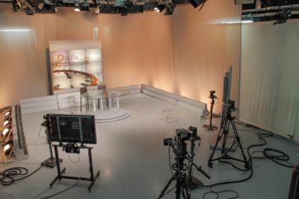 Studio televisivo a Milano