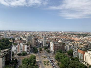 Attico al 29° piano con vista su Milano